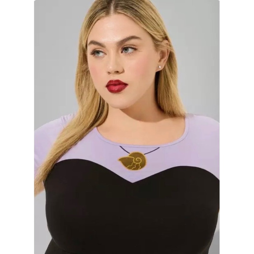 Disney The Little Mermaid Ursula Purple Maxi Dress 3X - Picture 2 of 12